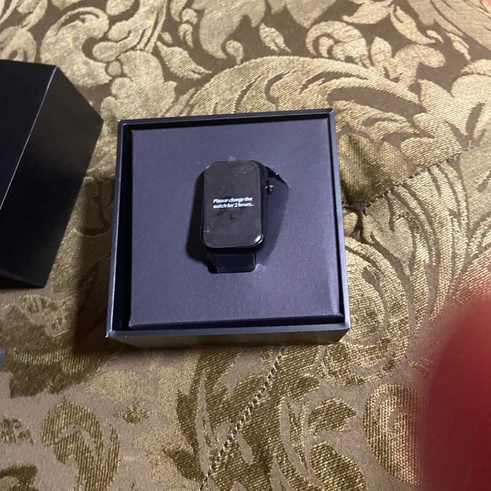 Black Smartwatch with Fitness Tracker